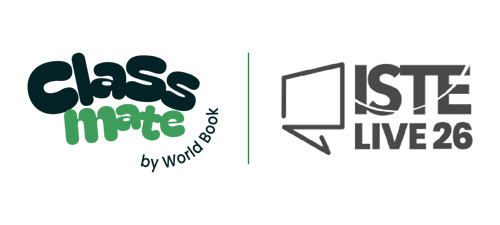 ClassMate Logo and ISTE Live 26 Logo ClassMate Logo and ISTE Live 26 Logo
