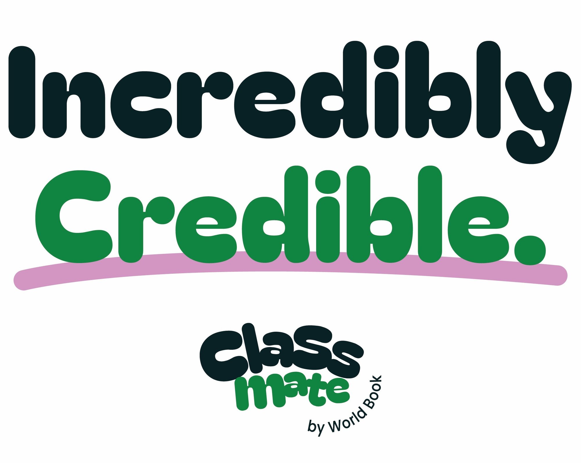 Incredibly Credible Campaign Logo Lockup For Stickers